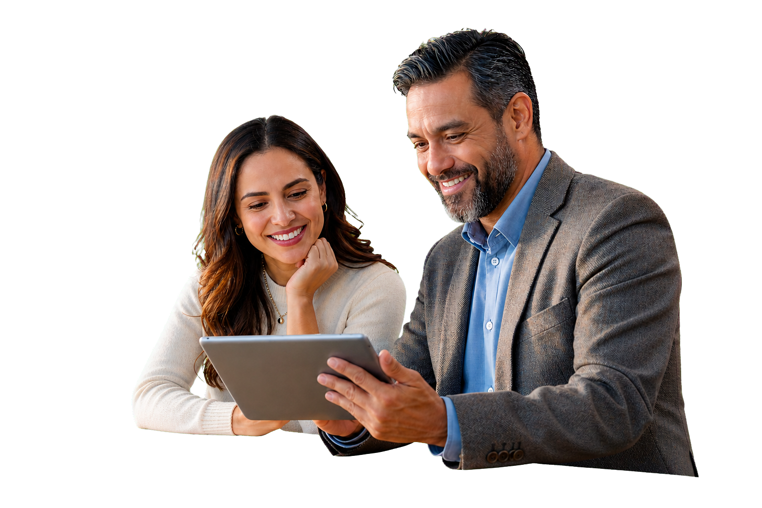 Profesionistas adultos aprendiendo juntos
